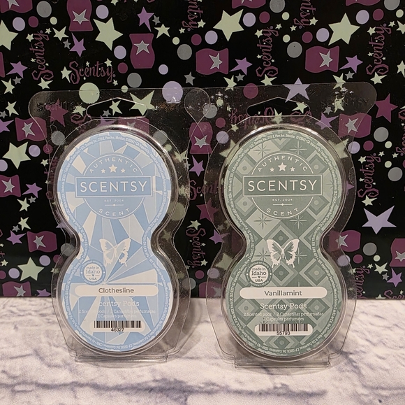 Scentsy Other - Scentsy Clothesline And  Vanillamint Pods - Soft Green